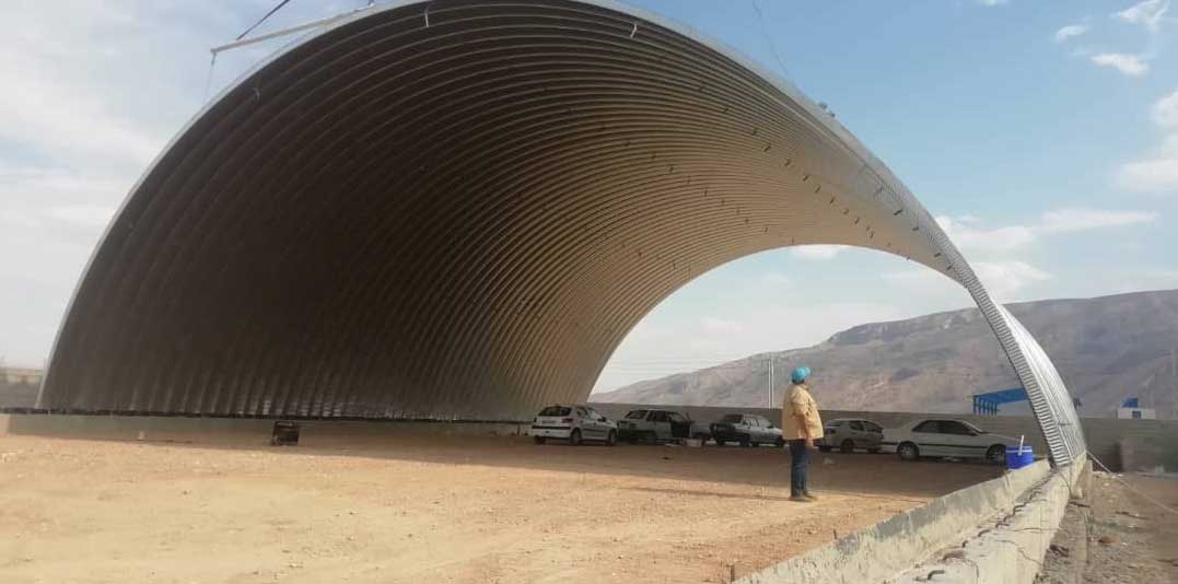 ساخت سوله با ابعاد 25 در 45 در شهرک صنعتی شیراز