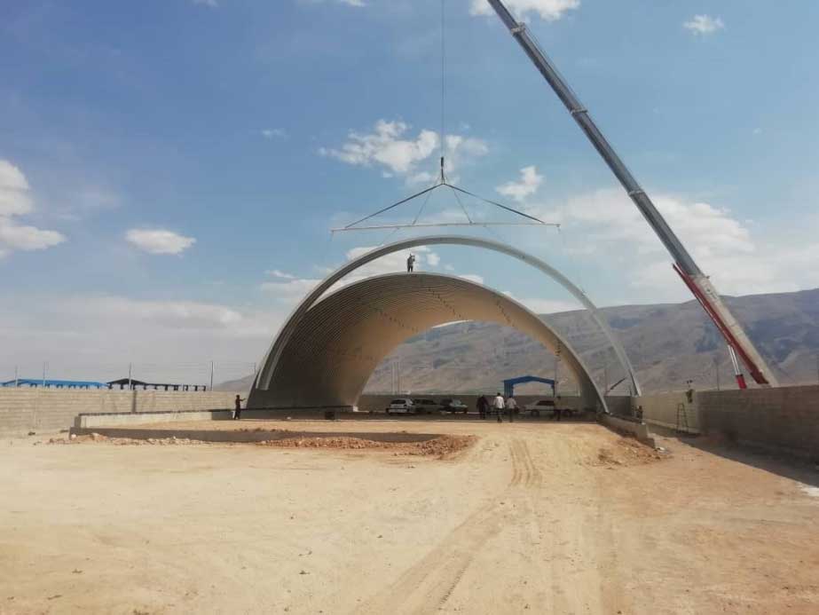 ساخت سوله با ابعاد 25 در 45 در شهرک صنعتی شیراز